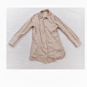 Soft surroundings floral button down shirt!